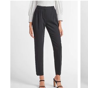 Express High Waisted Pleated Front Ankle Pant